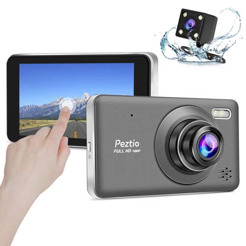 Peztio Dual Dash Cam Front And Rear