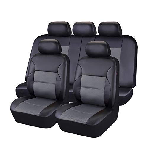 11PC Car Pass Universal Leather Car Seat Protectors