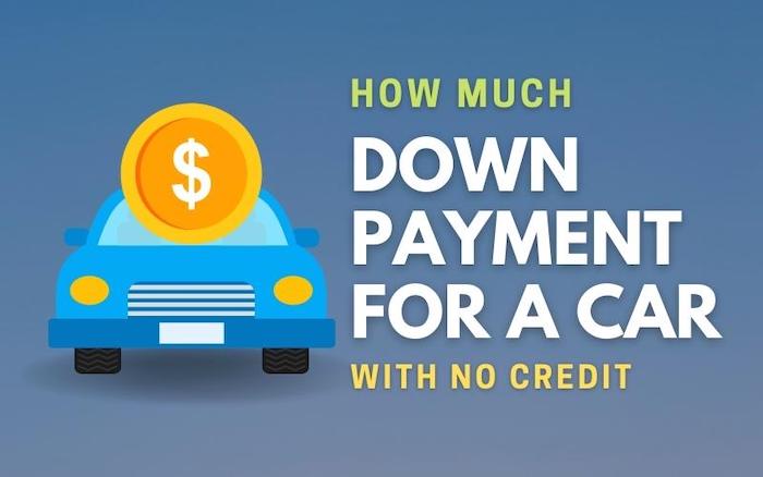 How Much Down Payment for a Car with No Credit